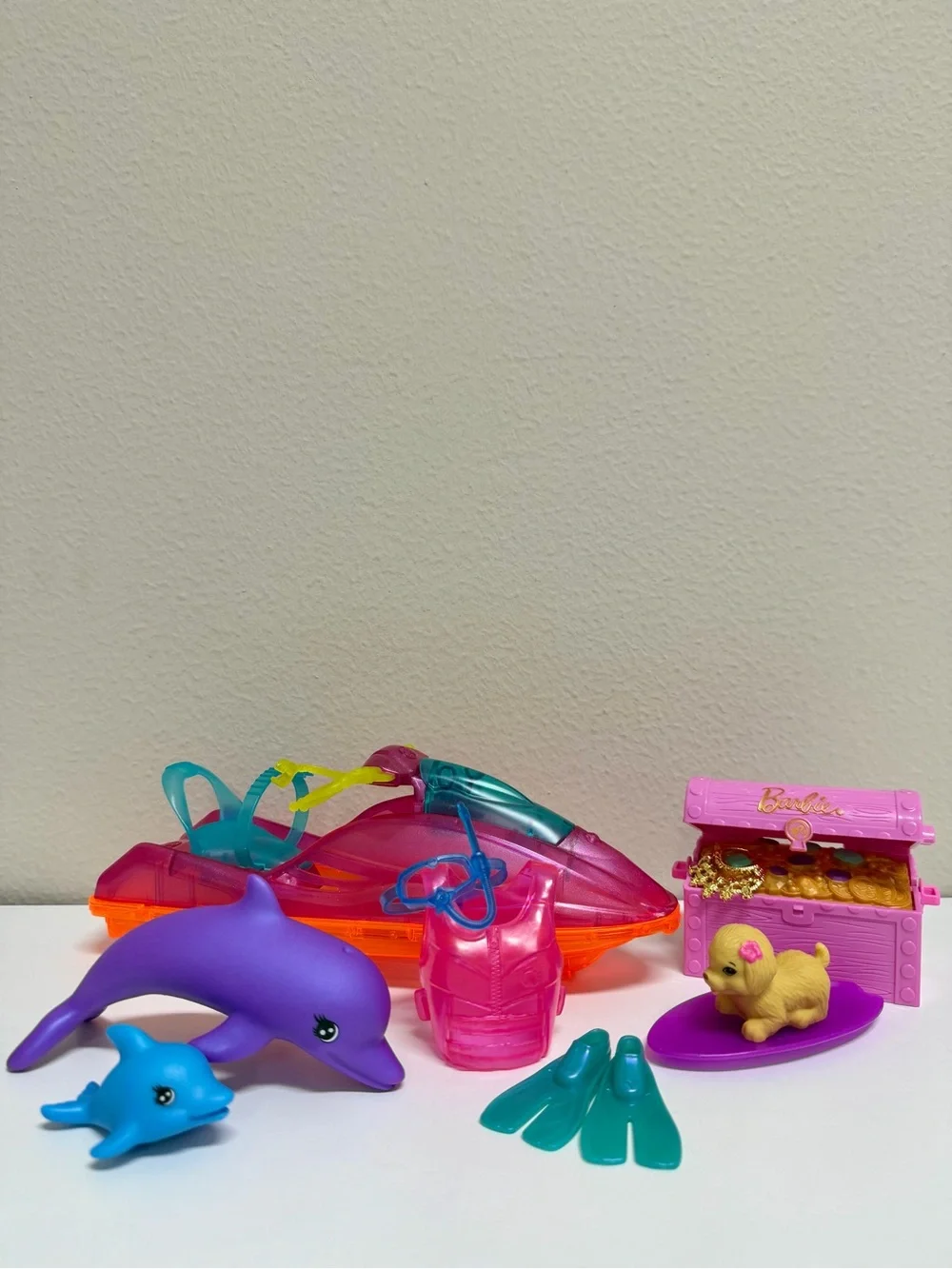 Barbie Dreamtopia Jetski and Scuba Diving Accessories With Dolphins